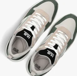 groene hub lage sneakers glide