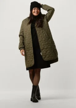 groene ilse jacobsen gewatteerde jas art06