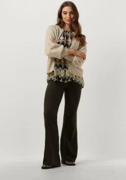 groene janice flared broek flared broek dames tyrone