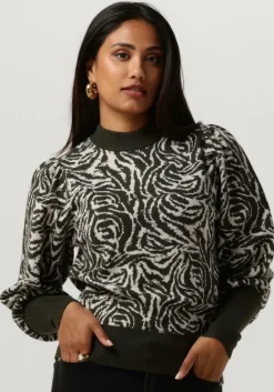 groene janice trui trui gebreid pof mouw jay