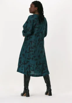 groene just female midi jurk fallow dress