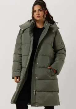 groene levete room gewatteerde jas lr-gibella jacket