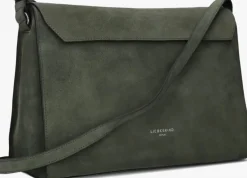 groene liebeskind schoudertas lora suede schoulderbag m
