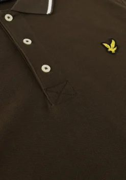 groene lyle & scott polo tipped polo shirt