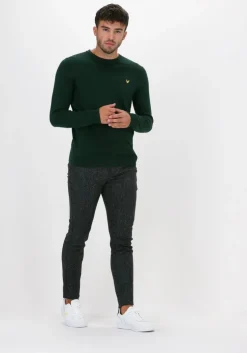 groene lyle & scott trui crew neck sweatshirt