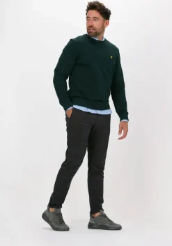 groene lyle & scott trui crew neck sweatshirt