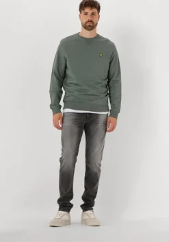 groene lyle & scott trui crew neck sweatshirt