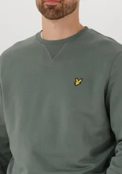 groene lyle & scott trui crew neck sweatshirt