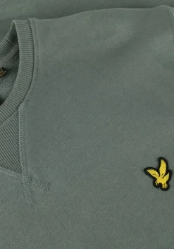 groene lyle & scott trui crew neck sweatshirt