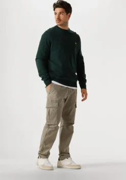 groene lyle & scott trui lambswool blend crew neck jumper