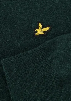 groene lyle & scott trui lambswool blend crew neck jumper