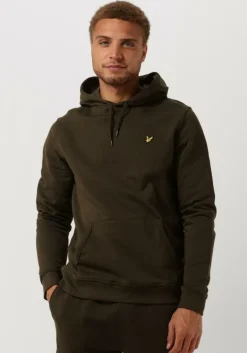 groene lyle & scott truien/vesten pullover hoodie