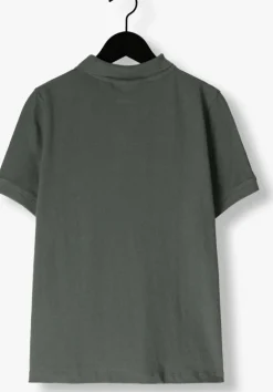 groene lyle & scott t-shirt linen polo shirt