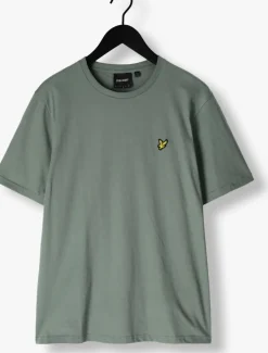 groene lyle & scott t-shirt plain t-shirt