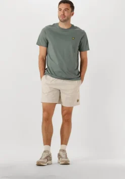 groene lyle & scott t-shirt plain t-shirt