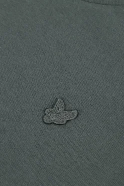 groene lyle & scott t-shirt linen polo shirt