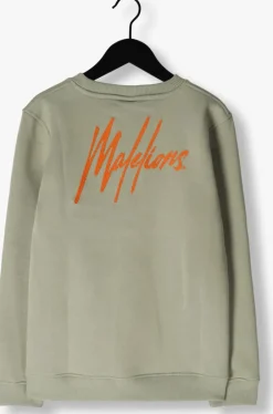 groene malelions sweater signature sweater