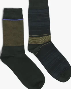 groene marcmarcs sokken florian cotton 2-pack