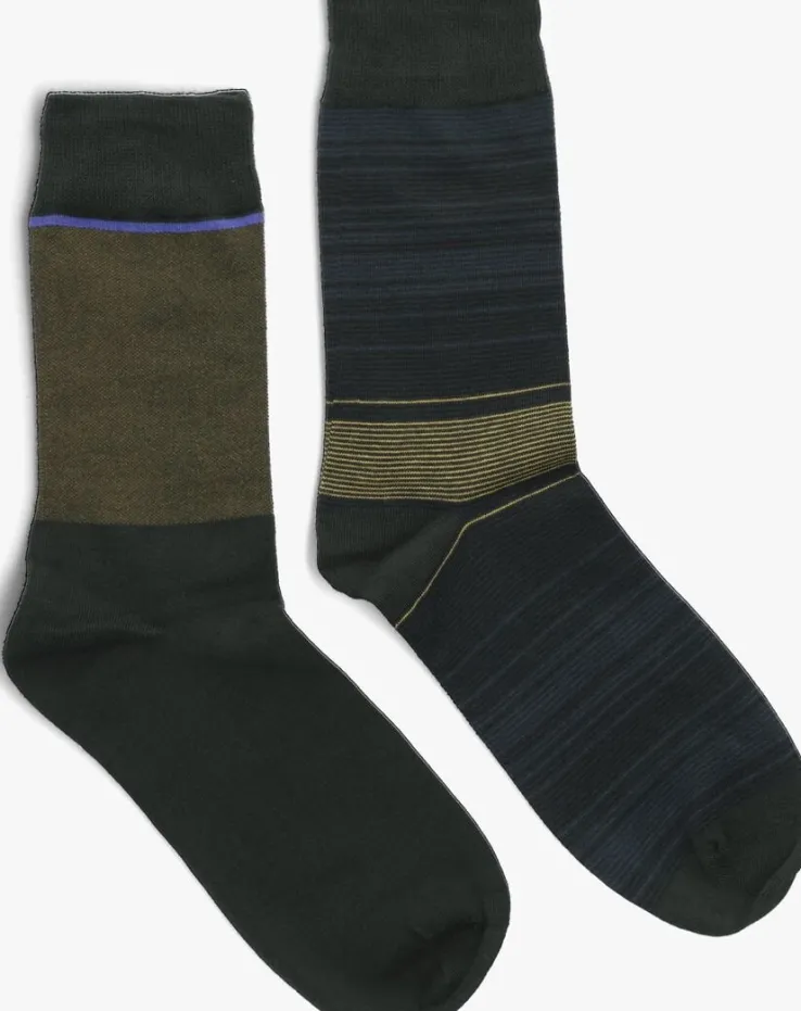 groene marcmarcs sokken florian cotton 2-pack
