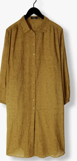 groene mes demoiselles midi jurk shirt diane