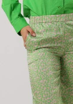 groene modström pantalon clarke print pants