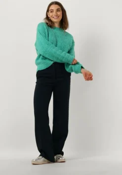 groene modström trui grovermd o-neck