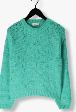 groene modström trui grovermd o-neck