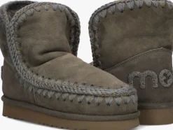 groene mou vachtlaarzen eskimo 18 glitter logo
