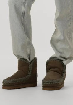 groene mou vachtlaarzen eskimo 18 glitter logo