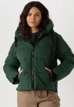 groene msch copenhagen gewatteerde jas mschpavinaria short jacket