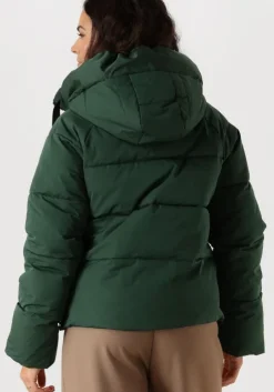 groene msch copenhagen gewatteerde jas mschpavinaria short jacket