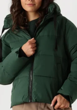 groene msch copenhagen gewatteerde jas mschpavinaria short jacket