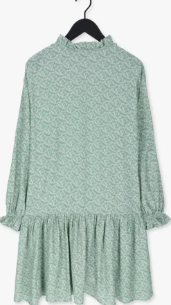 groene na-kd mini jurk frill detail mini dress