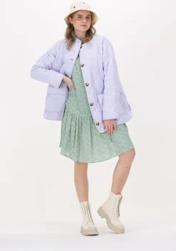 groene na-kd mini jurk frill detail mini dress