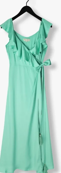 groene nema maxi jurk n162