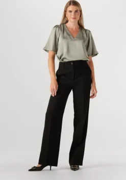 groene neo noir blouses largo heavy sateen blouse