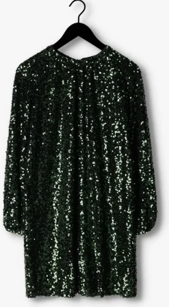 groene neo noir mini jurk ezra sequins dress