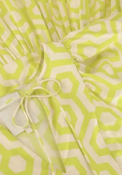 groene notre-v maxi jurk nv-dente midi dress