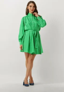 groene notre-v mini jurk nv-danton pearl dress