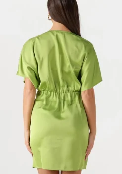 groene notre-v mini jurk nv-fonda