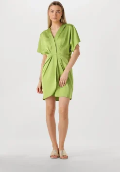 groene notre-v mini jurk nv-fonda