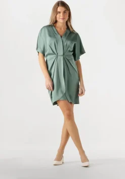 groene notre-v mini jurk nv-fonda