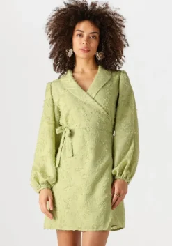 groene notre-v mini jurk nv-fortune
