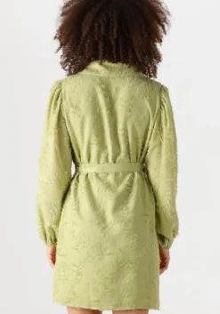groene notre-v mini jurk nv-fortune