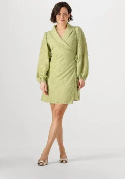 groene notre-v mini jurk nv-fortune