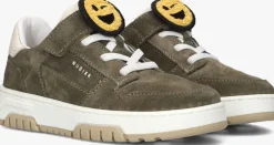 groene nubikk lage sneakers basket court jr