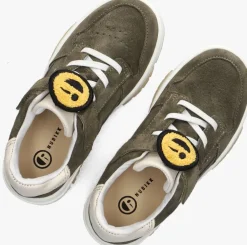 groene nubikk lage sneakers basket court jr