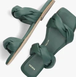 groene nubikk slippers square twist