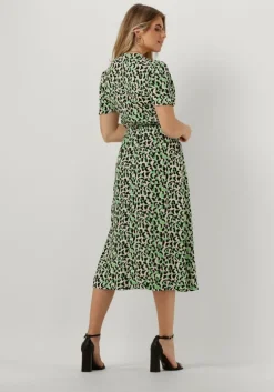 groene object midi jurk objisabella 2/4 dress