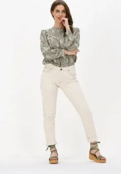 groene omoda sandalen met hak 722007